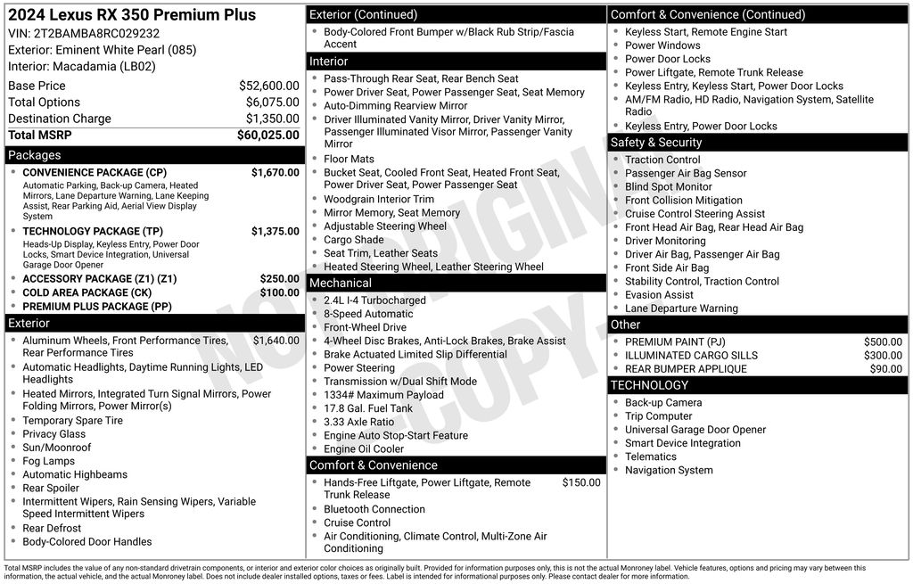 Thumbnail: 2024 Lexus RX - 30