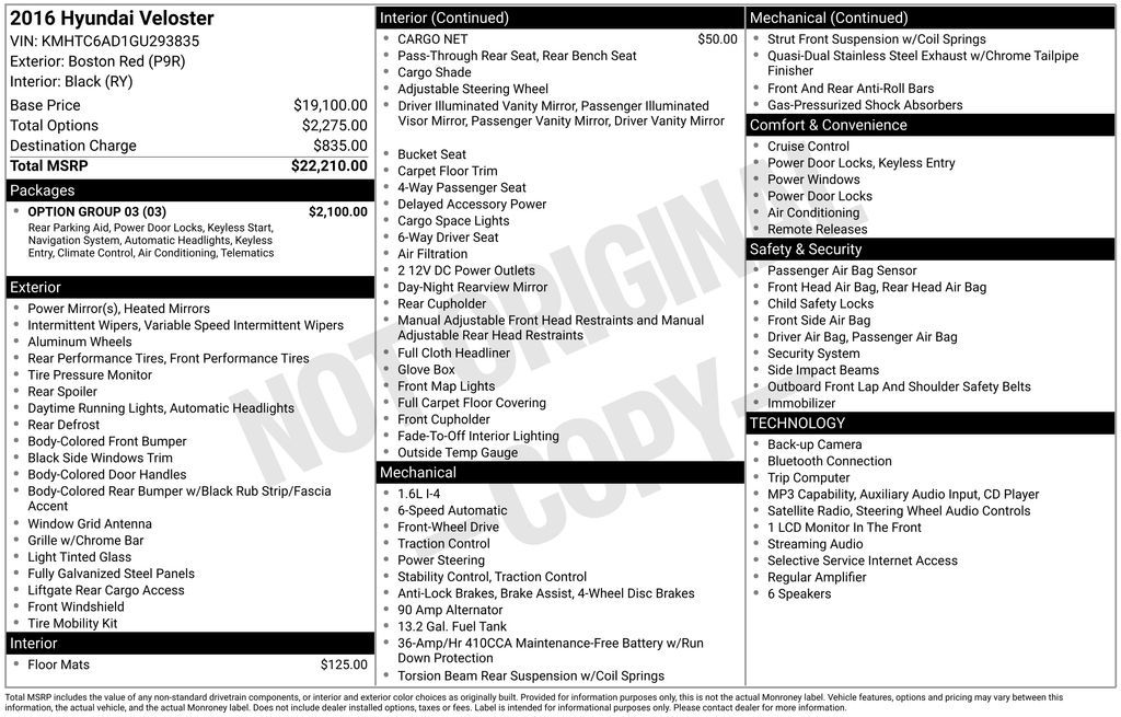 Thumbnail: 2016 Hyundai Veloster - 36