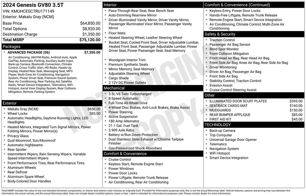 Thumbnail: 2024 Genesis GV80 - 38