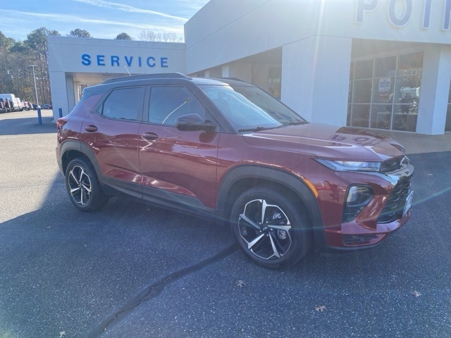 Certified 2022 Chevrolet Trailblazer RS with VIN KL79MTSL5NB102276 for sale in West Point, VA