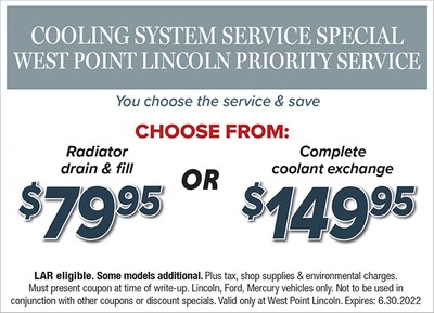 Cooling System Service Special Cooling System Service Special