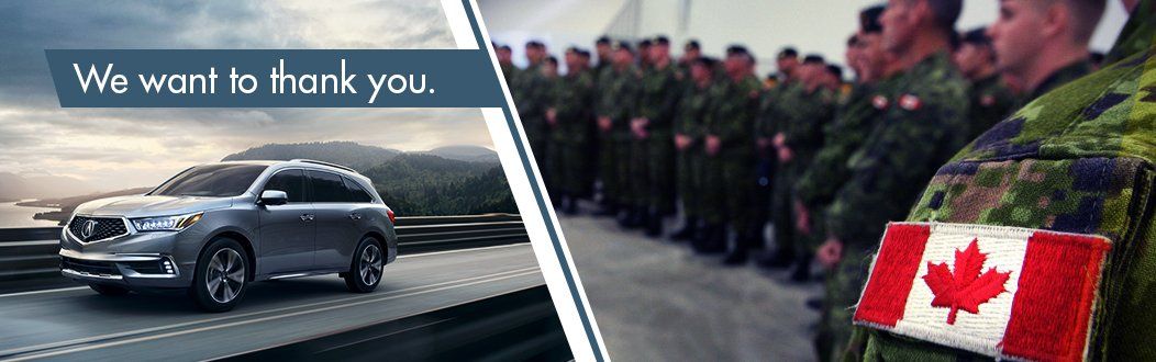 Acura Canadian Military Personnel Rebate | West Side Acura