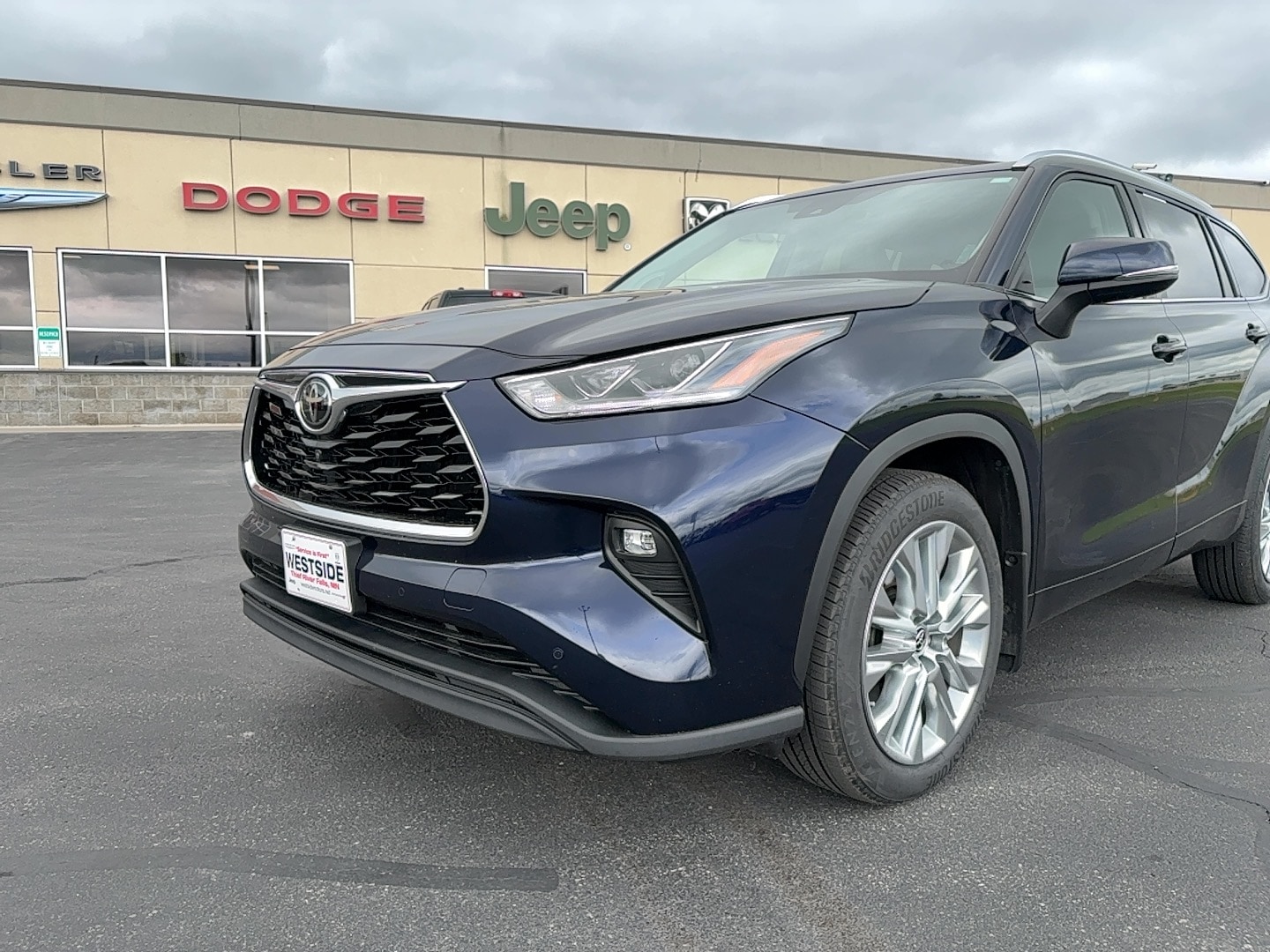 Blue 2021 Toyota Highlander Limited AWD SUV / Crossover All-Wheel Drive Automatic