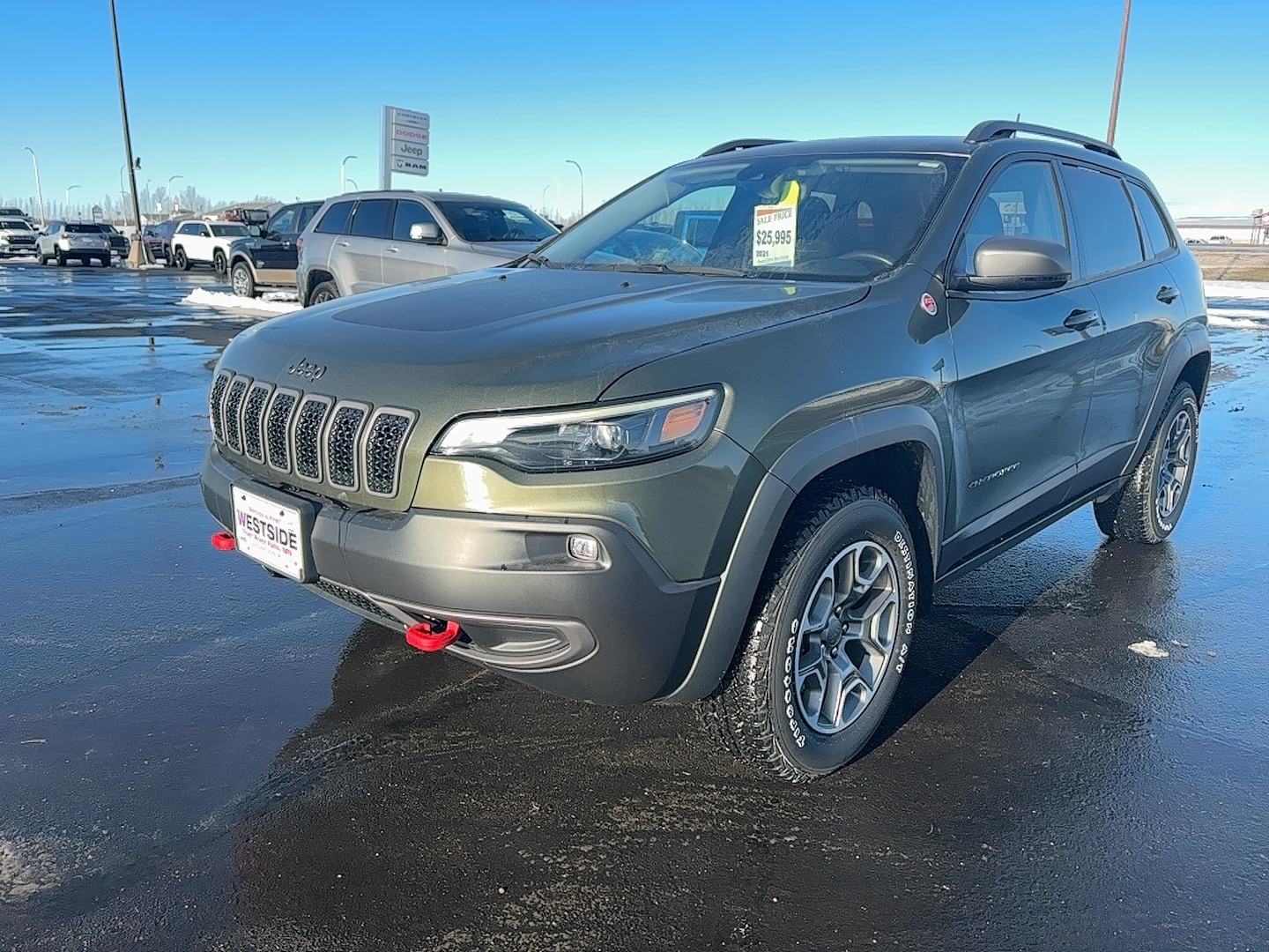Used 2021 Jeep Cherokee Trailhawk with VIN 1C4PJMBX3MD247427 for sale in Thief River Falls, Minnesota