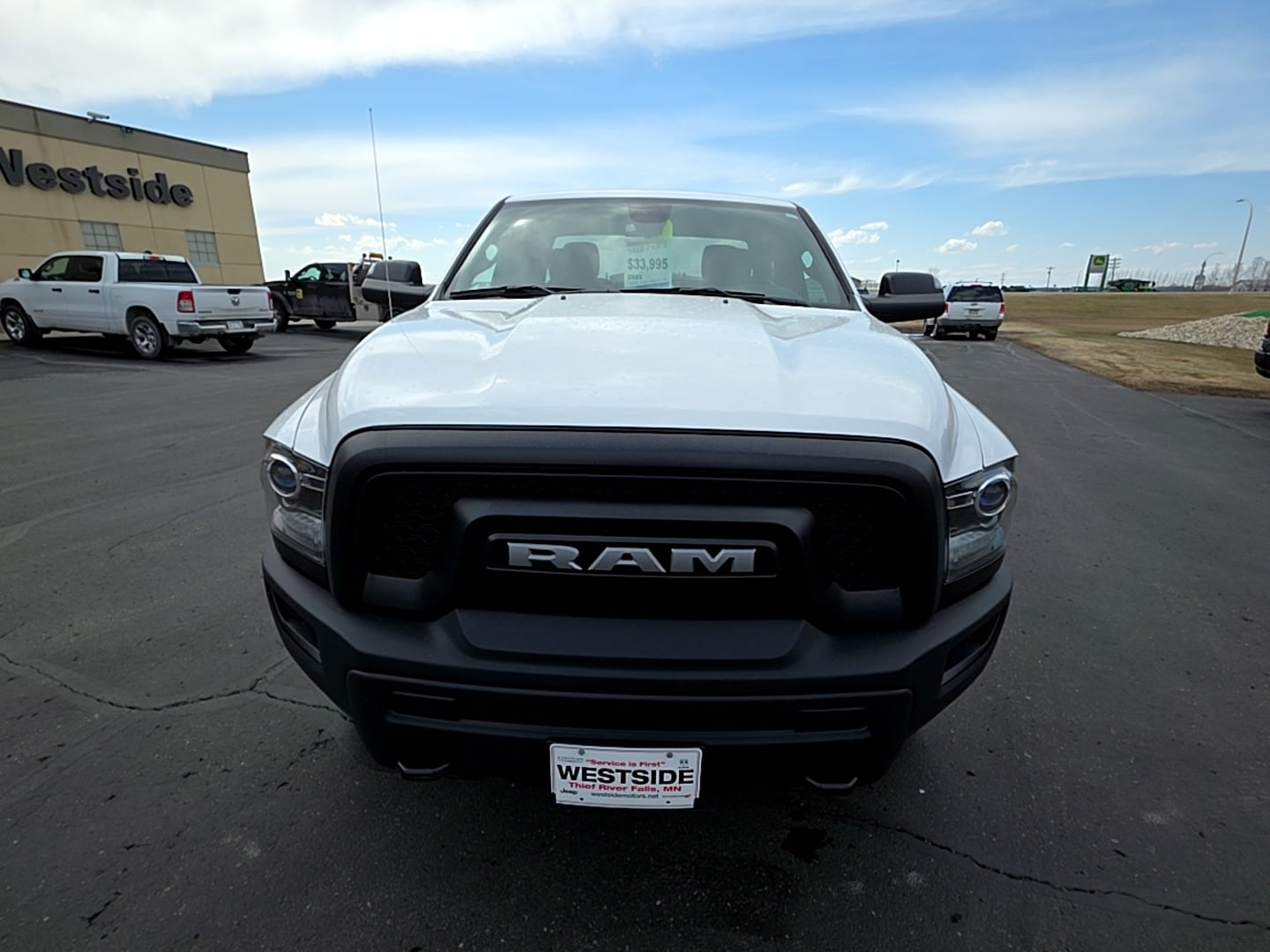 Used 2023 RAM Ram 1500 Classic Warlock with VIN 1C6RR7GG1PS517483 for sale in Thief River Falls, Minnesota