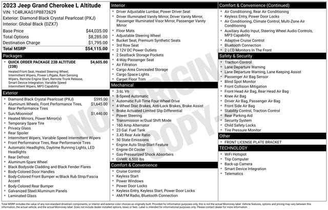 2023 Jeep Grand Cherokee L Altitude X 4x4's photo