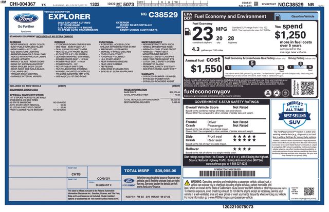 2022 Ford Explorer XLT RWD's photo