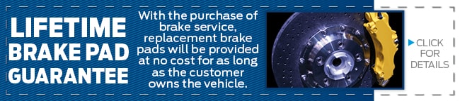 Lifetime Brake Pad Guarantee, Grapevine