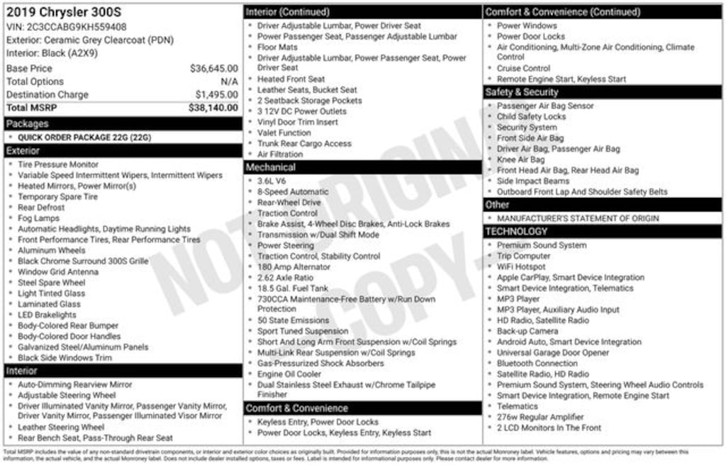 Used 2019 Chrysler