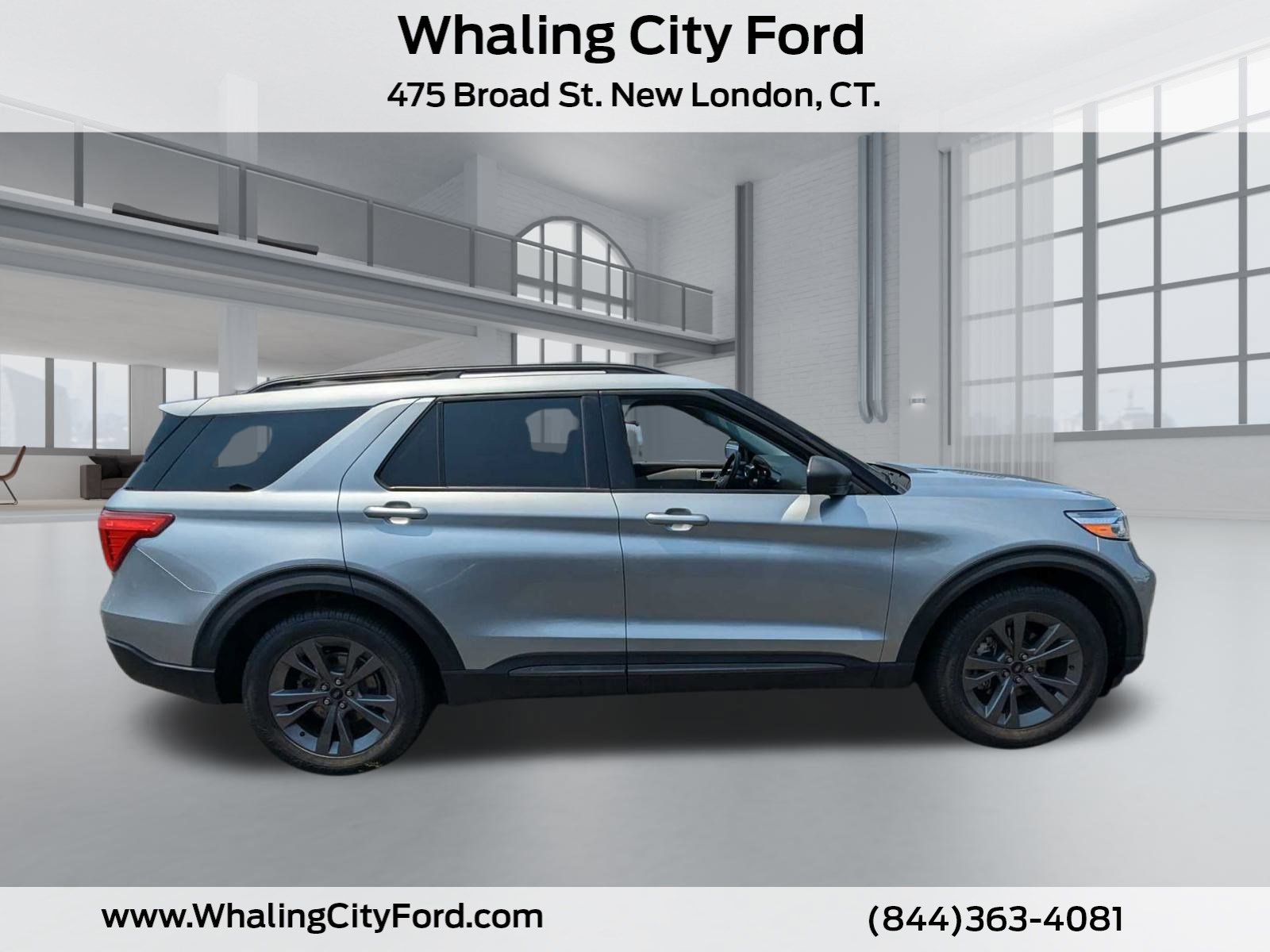 Used 2021 Ford Explorer XLT with VIN 1FMSK8DH2MGA90505 for sale in New London, CT