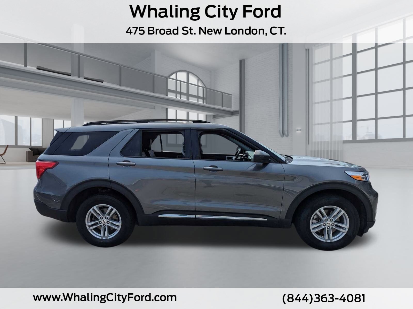 Used 2021 Ford Explorer XLT with VIN 1FMSK8DH1MGA98787 for sale in New London, CT