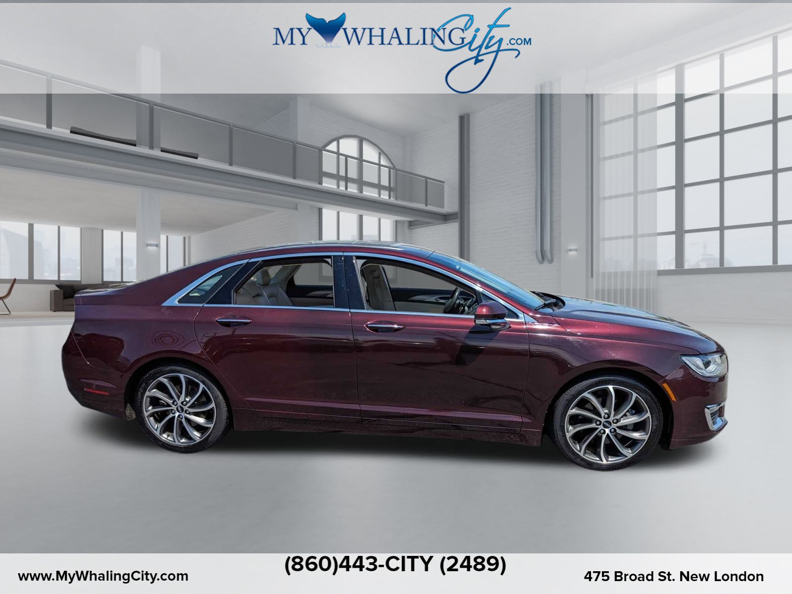 Used 2018 Lincoln MKZ Base/Premiere with VIN 3LN6L5B90JR603618 for sale in New London, CT