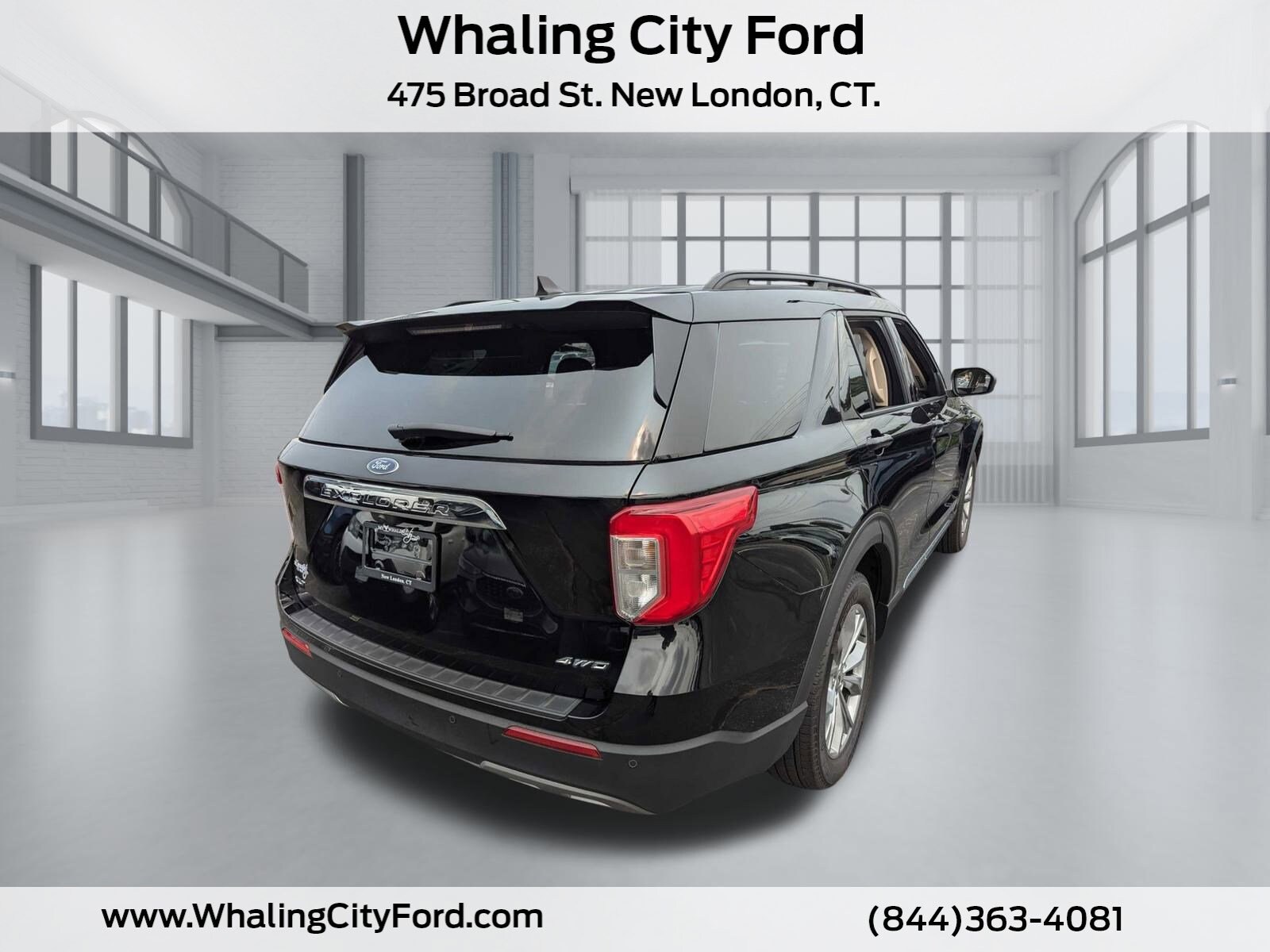 Used 2021 Ford Explorer XLT with VIN 1FMSK8DH5MGA54131 for sale in New London, CT