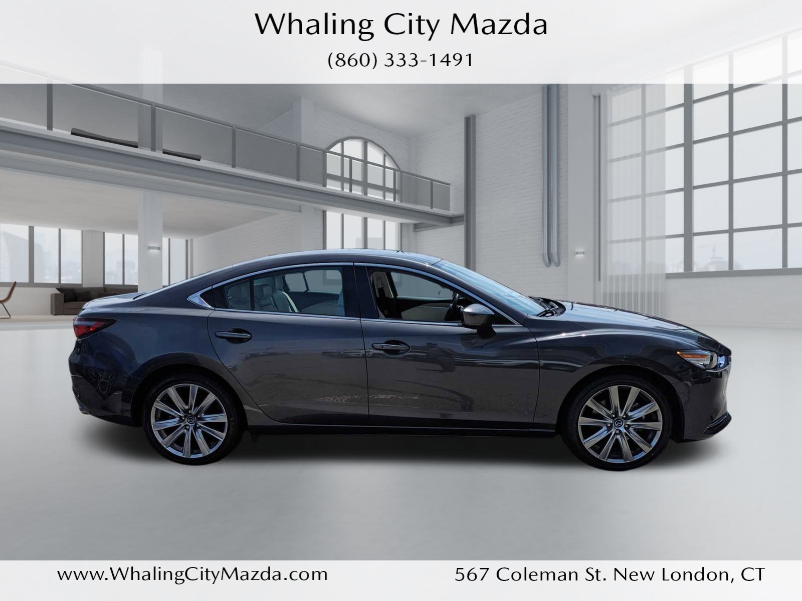 Used 2021 Mazda MAZDA6 Grand Touring Reserve with VIN JM1GL1WY6M1616682 for sale in New London, CT