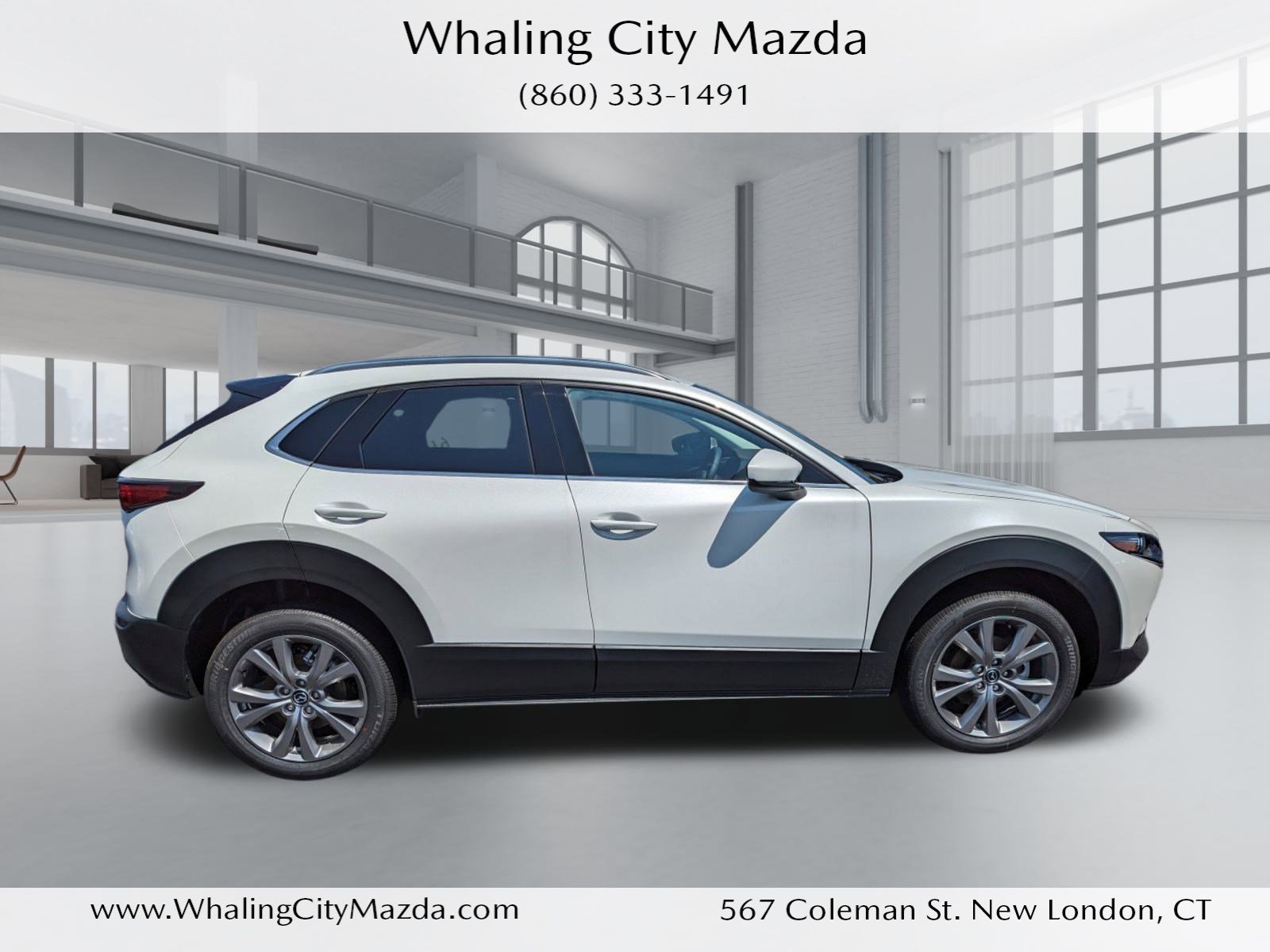 Certified 2023 Mazda CX-30 Premium with VIN 3MVDMBDM9PM537213 for sale in New London, CT