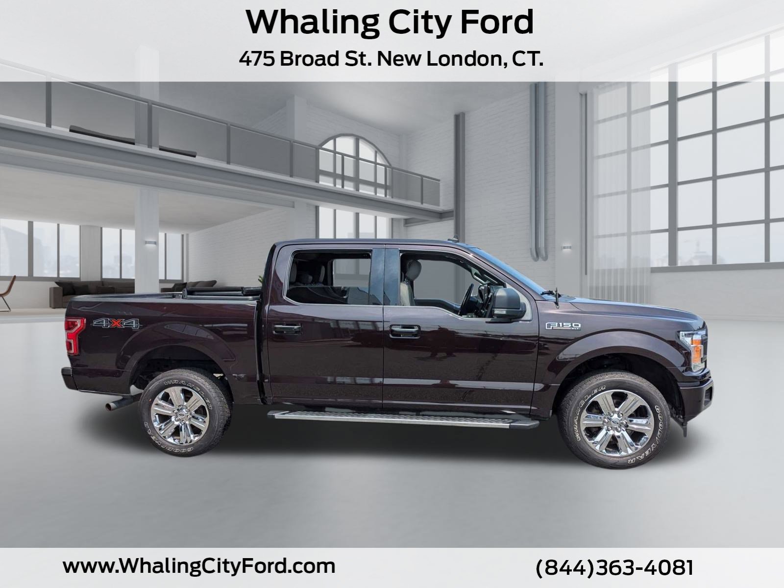 Used 2019 Ford F-150 XLT with VIN 1FTEW1E43KKF21176 for sale in New London, CT