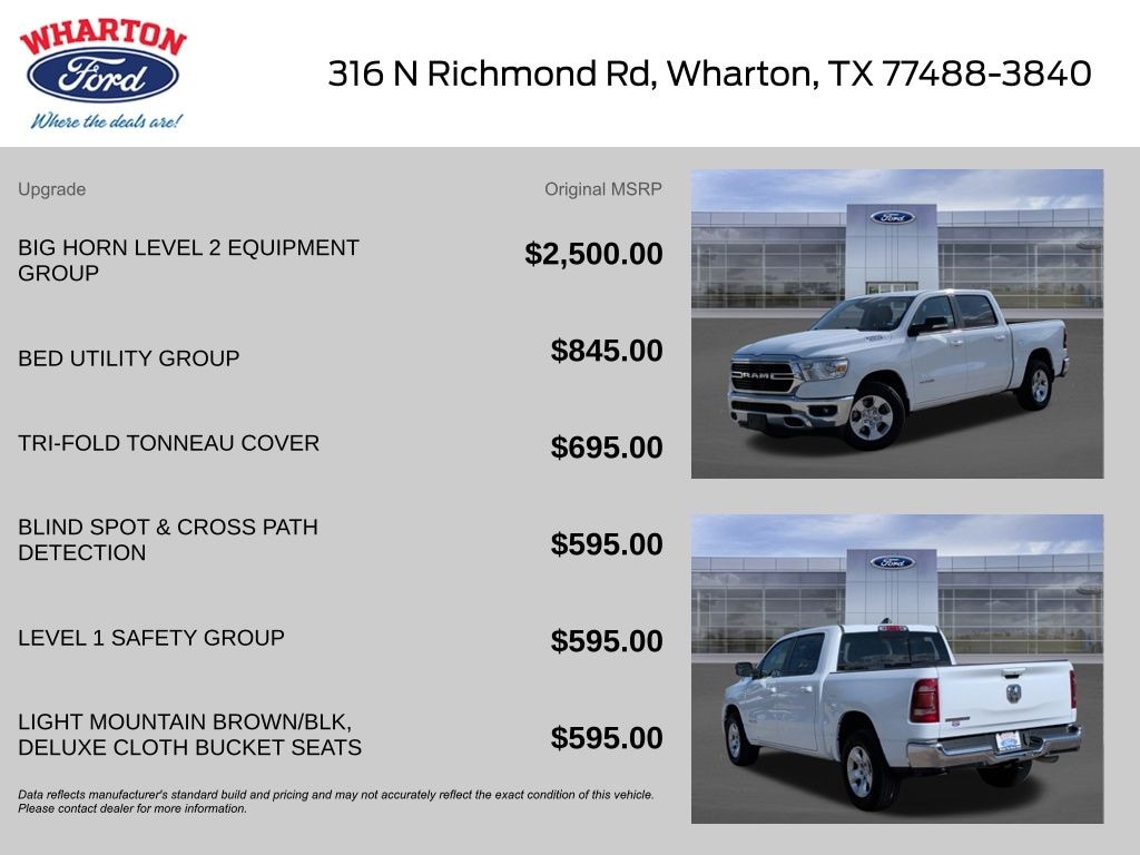 Used 2021 Ram 1500 Big Horn/Lone Star Truck Crew Cab