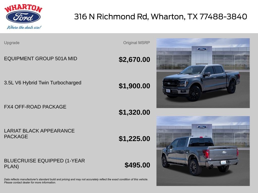 New 2025 Ford F-150 Lariat Truck SuperCrew Cab