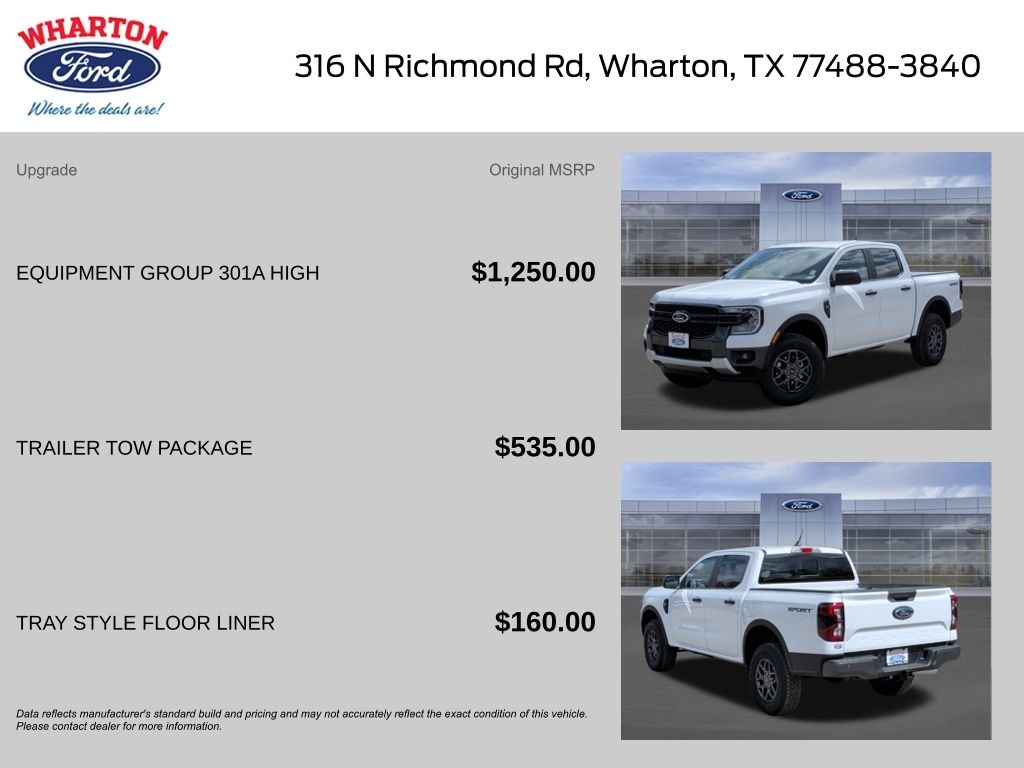 New 2025 Ford Ranger XLT Truck SuperCrew