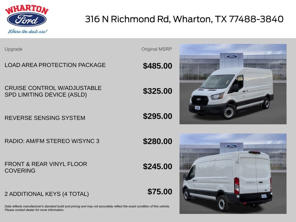 Certified 2023 Ford Transit-250 Cargo Base Van Medium Roof Van