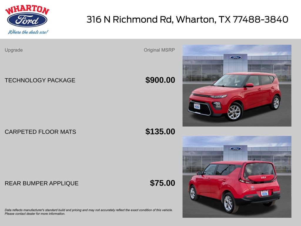 Used 2022 Kia Soul LX with VIN KNDJ23AU8N7156478 for sale in Wharton, TX