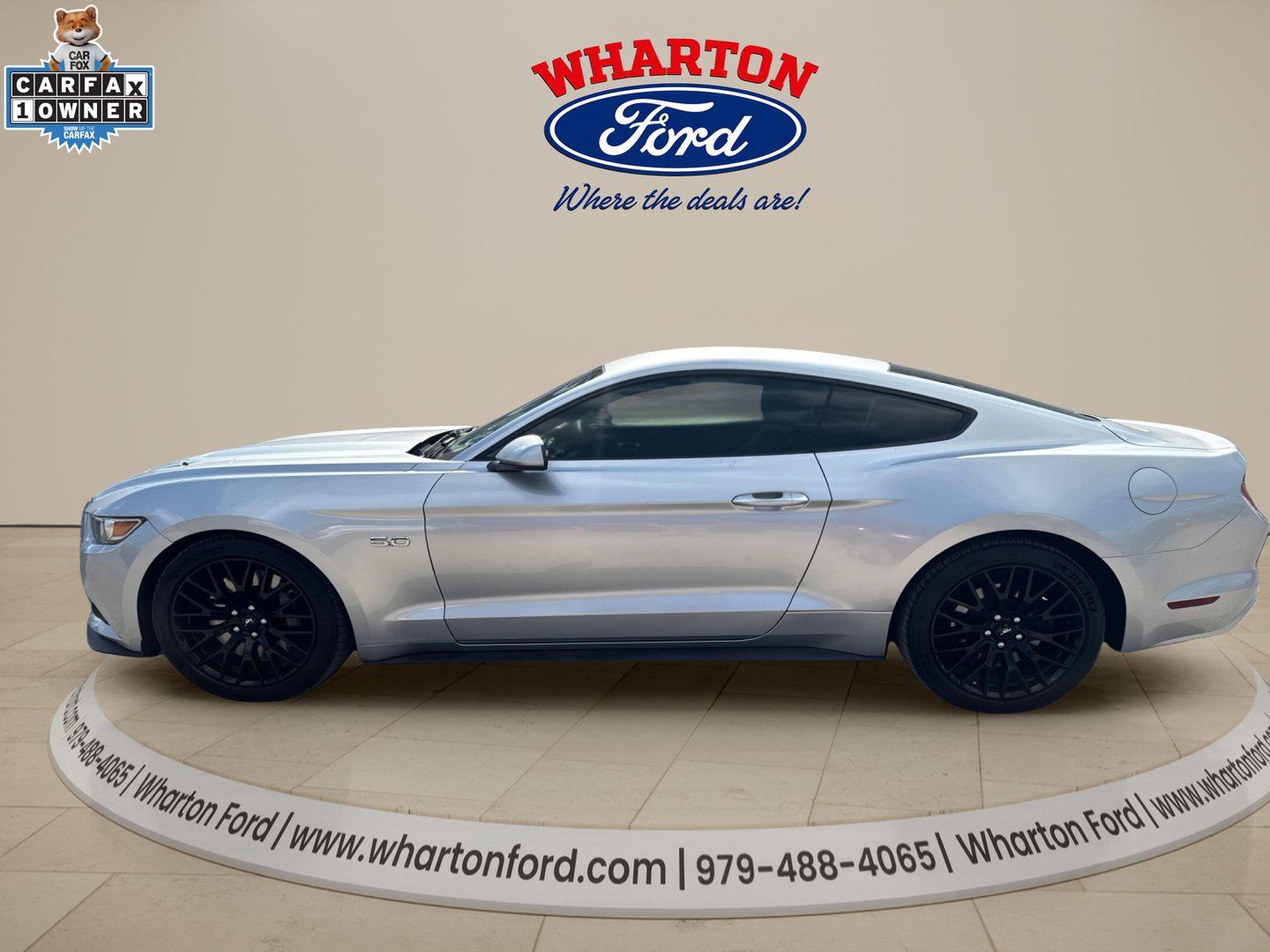 Used 2015 Ford Mustang GT with VIN 1FA6P8CF5F5325958 for sale in Wharton, TX