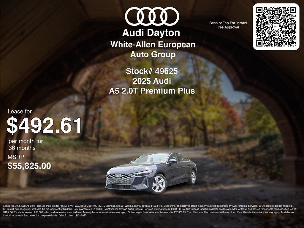 New 2025 Audi All-new A5 2.0T Premium Plus Premium Plus 2.0 TFSI quattro