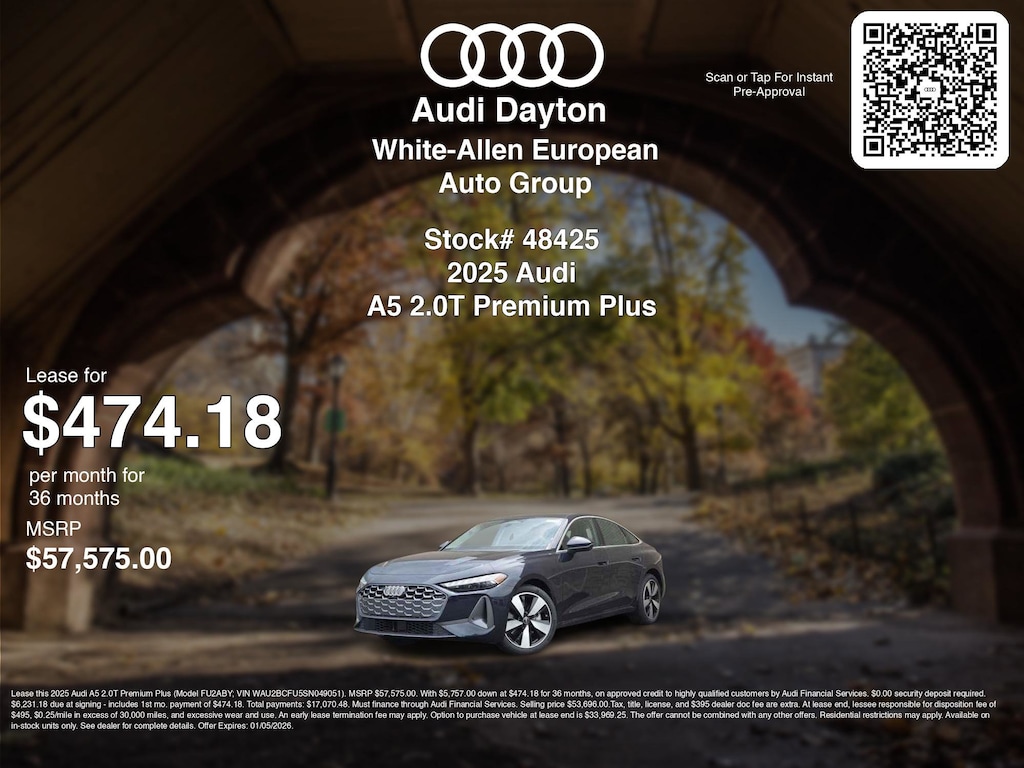 New 2025 Audi All-new A5 2.0T Premium Plus Premium Plus 2.0 TFSI quattro