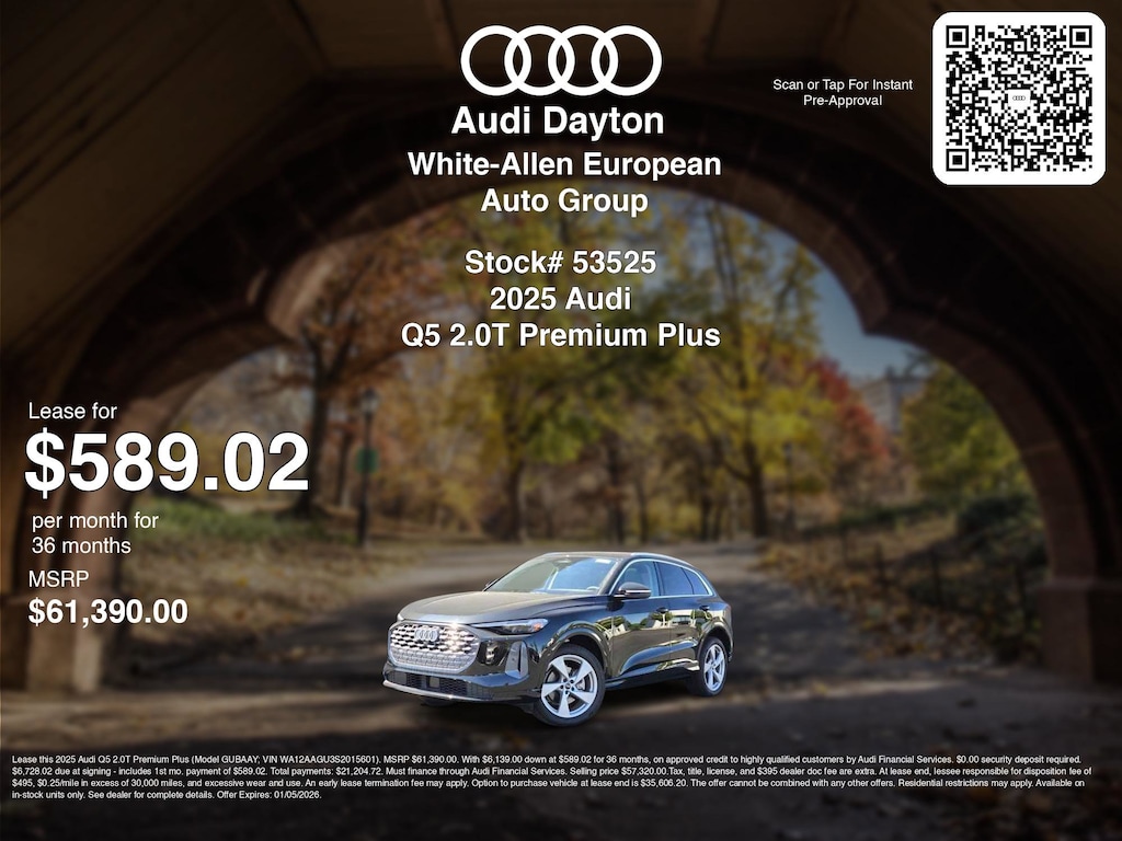 New 2025 Audi All-new Q5 2.0T Premium Plus Premium Plus 2.0 TFSI quattro