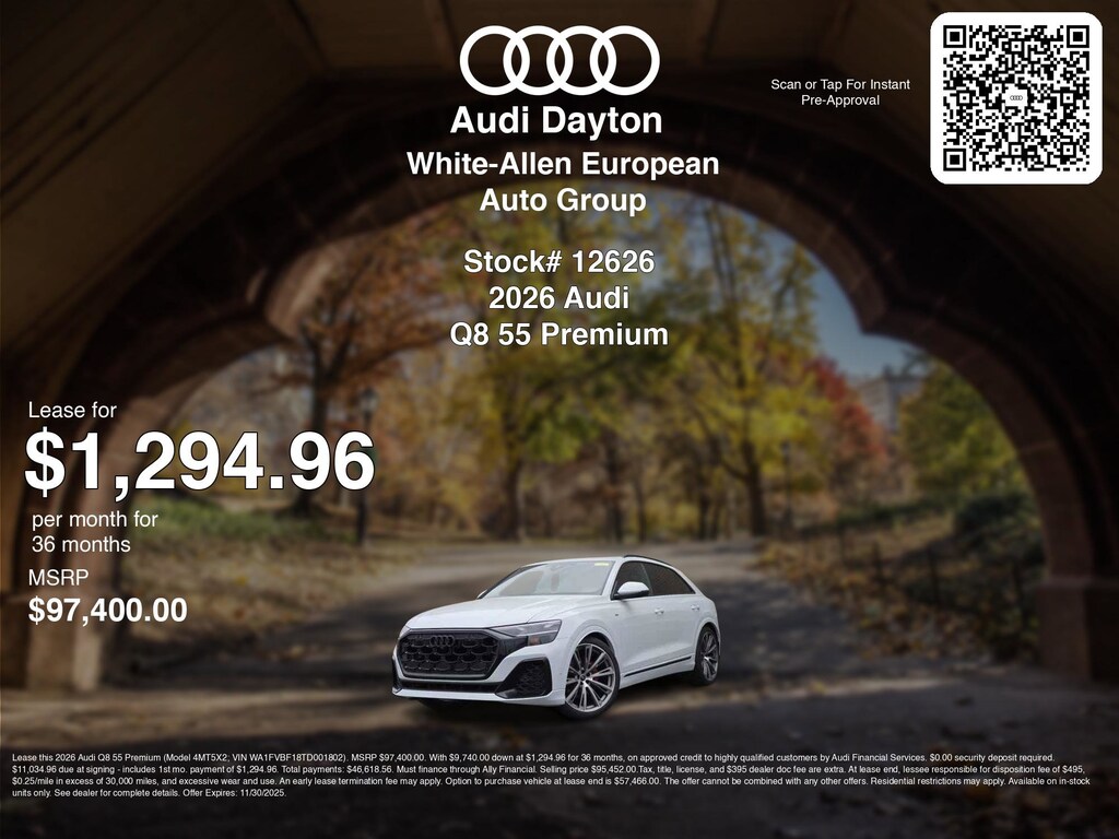 New 2026 Audi Q8 55 Prestige Prestige quattro