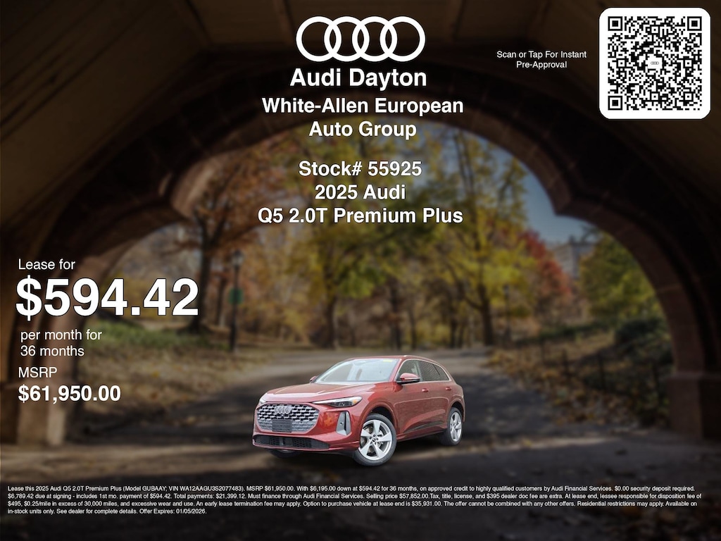 New 2025 Audi All-new Q5 2.0T Premium Plus Premium Plus 2.0 TFSI quattro
