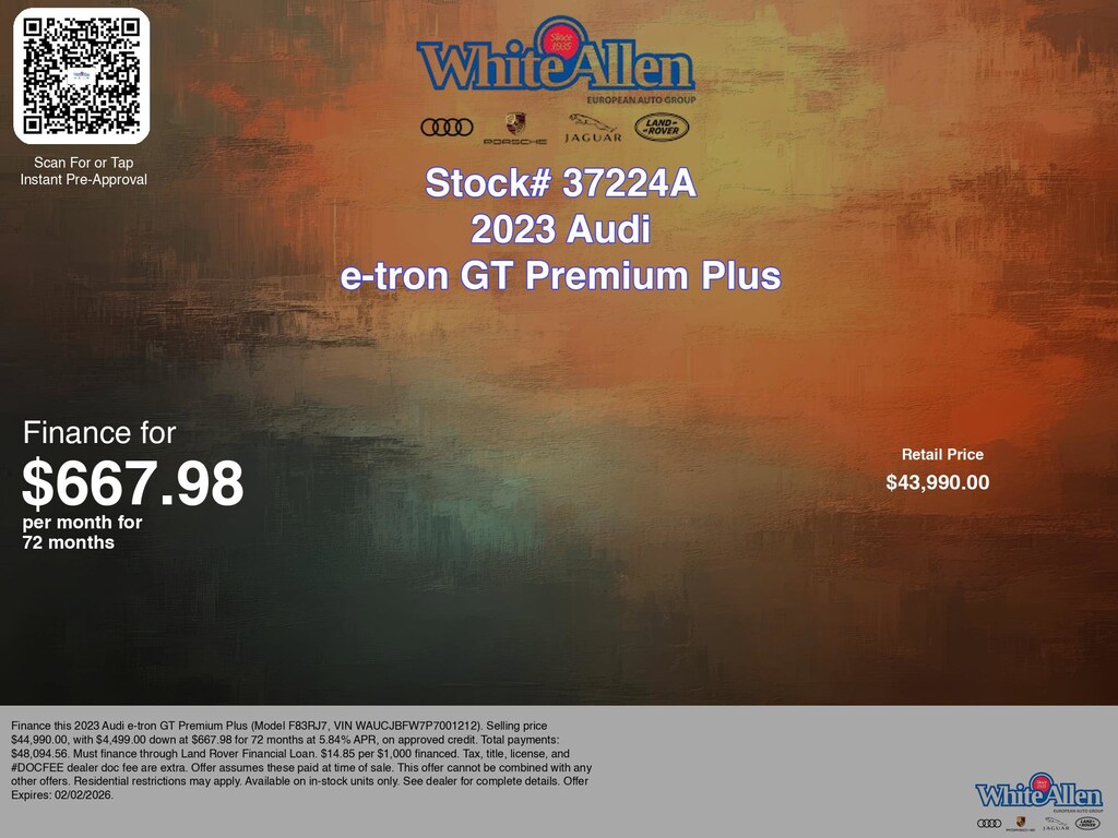 Used 2023 Audi e-tron GT Premium Plus Premium Plus quattro