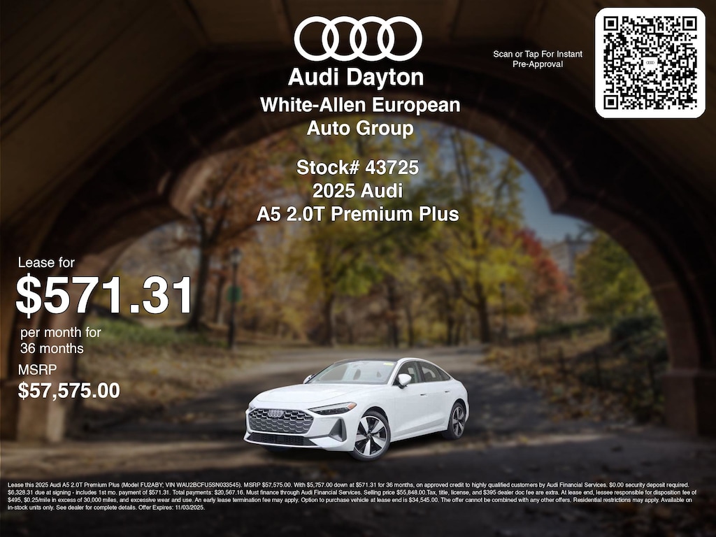 New 2025 Audi All-new A5 2.0T Premium Plus Premium Plus 2.0 TFSI quattro