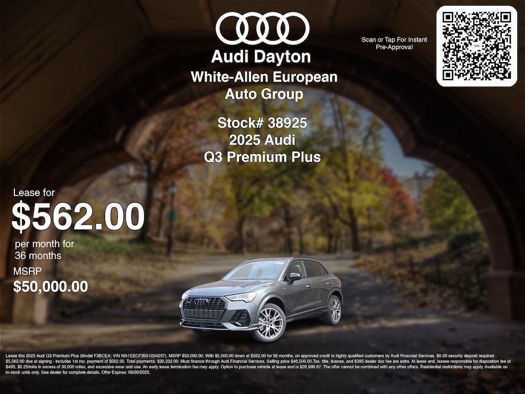 New 2025 Audi Q3 45 S line Premium Plus S line Premium Plus 45 TFSI quattro