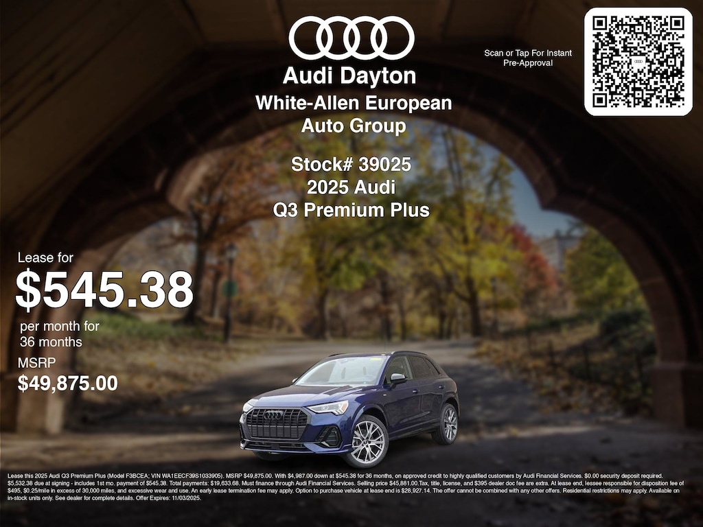 New 2025 Audi Q3 45 S line Premium Plus S line Premium Plus 45 TFSI quattro