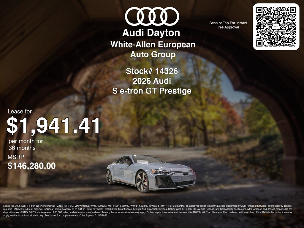 New 2026 Audi S e-tron GT Prestige Prestige quattro