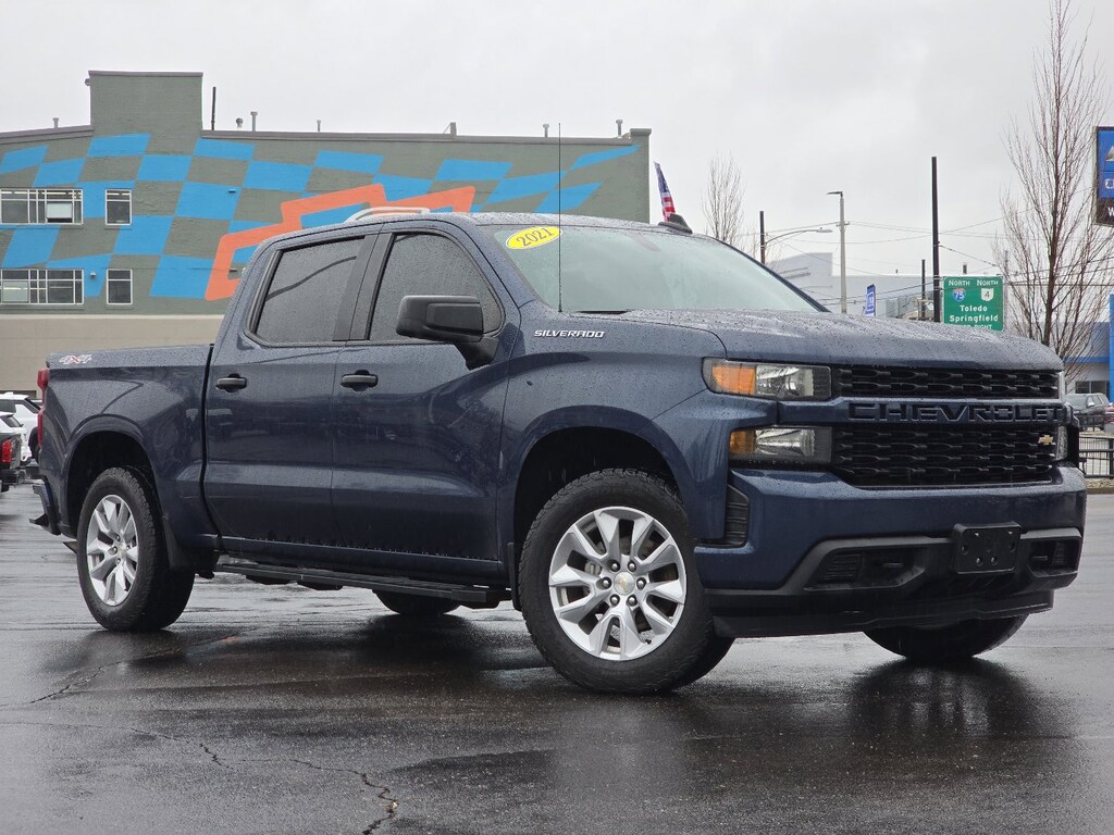 Used 2021 Chevrolet Silverado 1500 Custom Truck Crew Cab