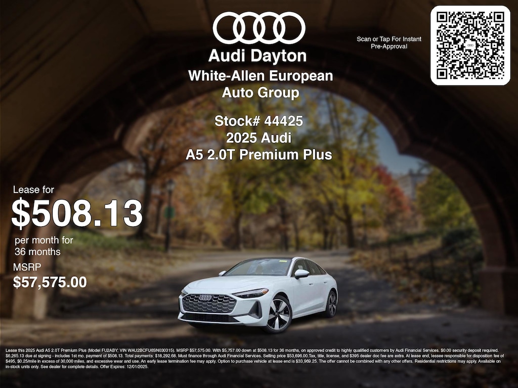 New 2025 Audi All-new A5 2.0T Premium Hatchback