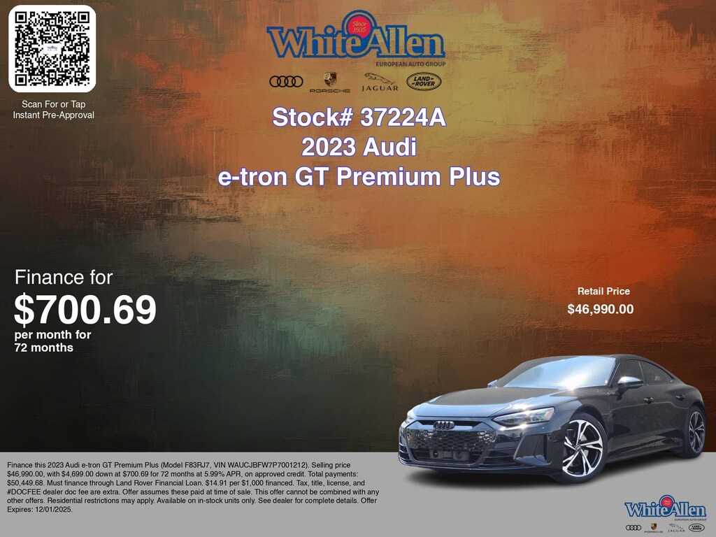 Used 2023 Audi e-tron GT Premium Plus Sedan