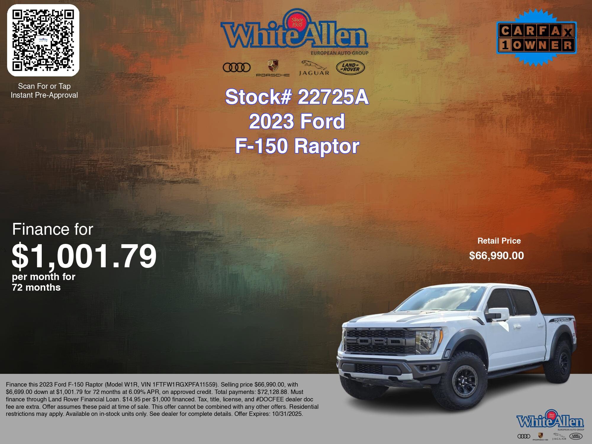 2023 Ford F-150 Raptor photo 2