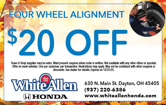 Free Tire Rotation | White Allen Honda
