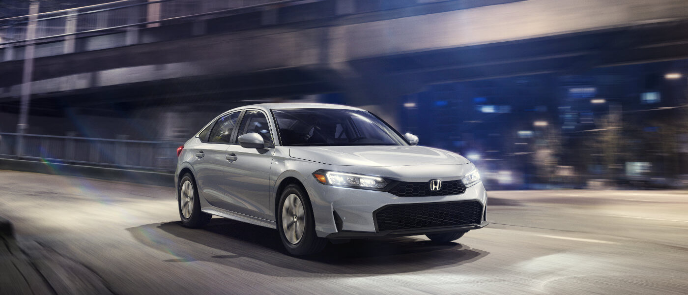 2026 Honda Civic Exterior Driving On Underpass At Night