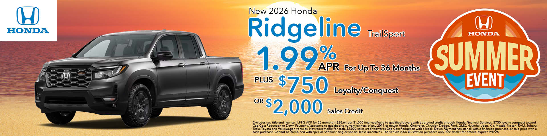 2026 Honda Ridgeline | White Allen Honda
