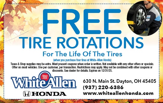 Free Tire Rotation | White Allen Honda