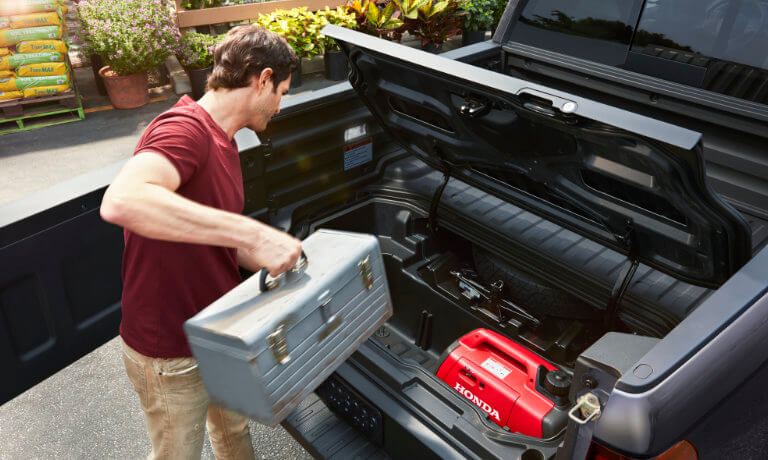 2025 Honda Ridgeline Exterior Rear Cargo Space
