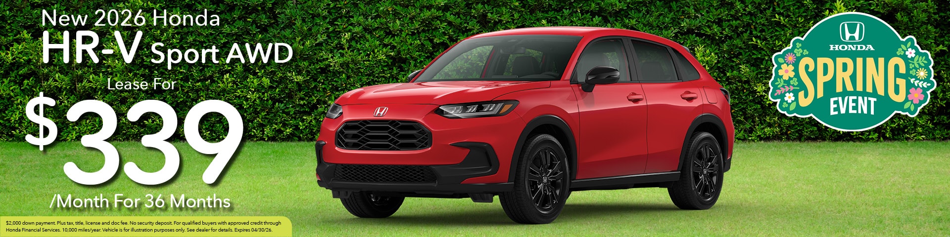 2026 Honda HR-V| White Allen Honda