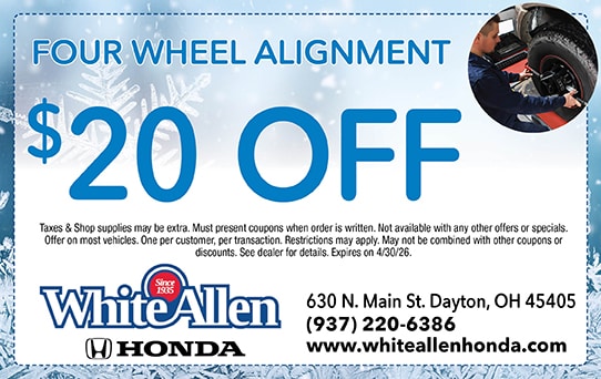 Free Tire Rotation | White Allen Honda