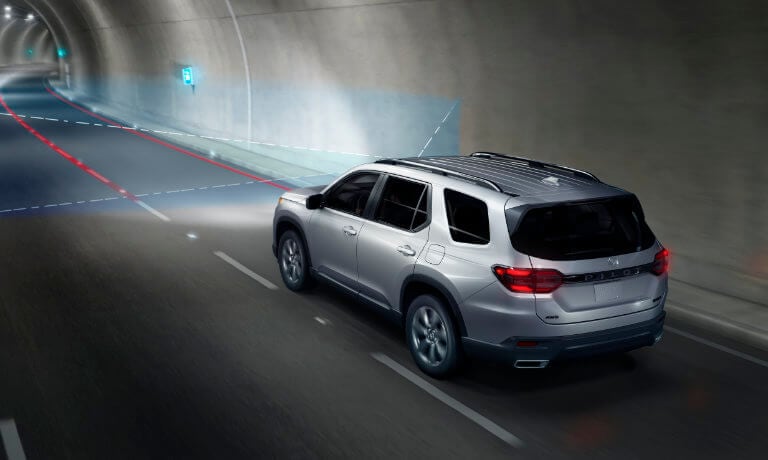 2025 Honda Pilot safety sensors in a tunnel