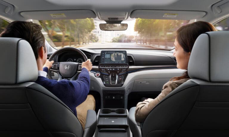 2025 Honda Odyssey interior front with couple