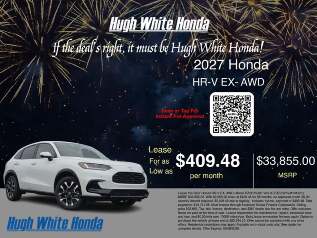 New 2027 Honda HR-V EX-L SUV